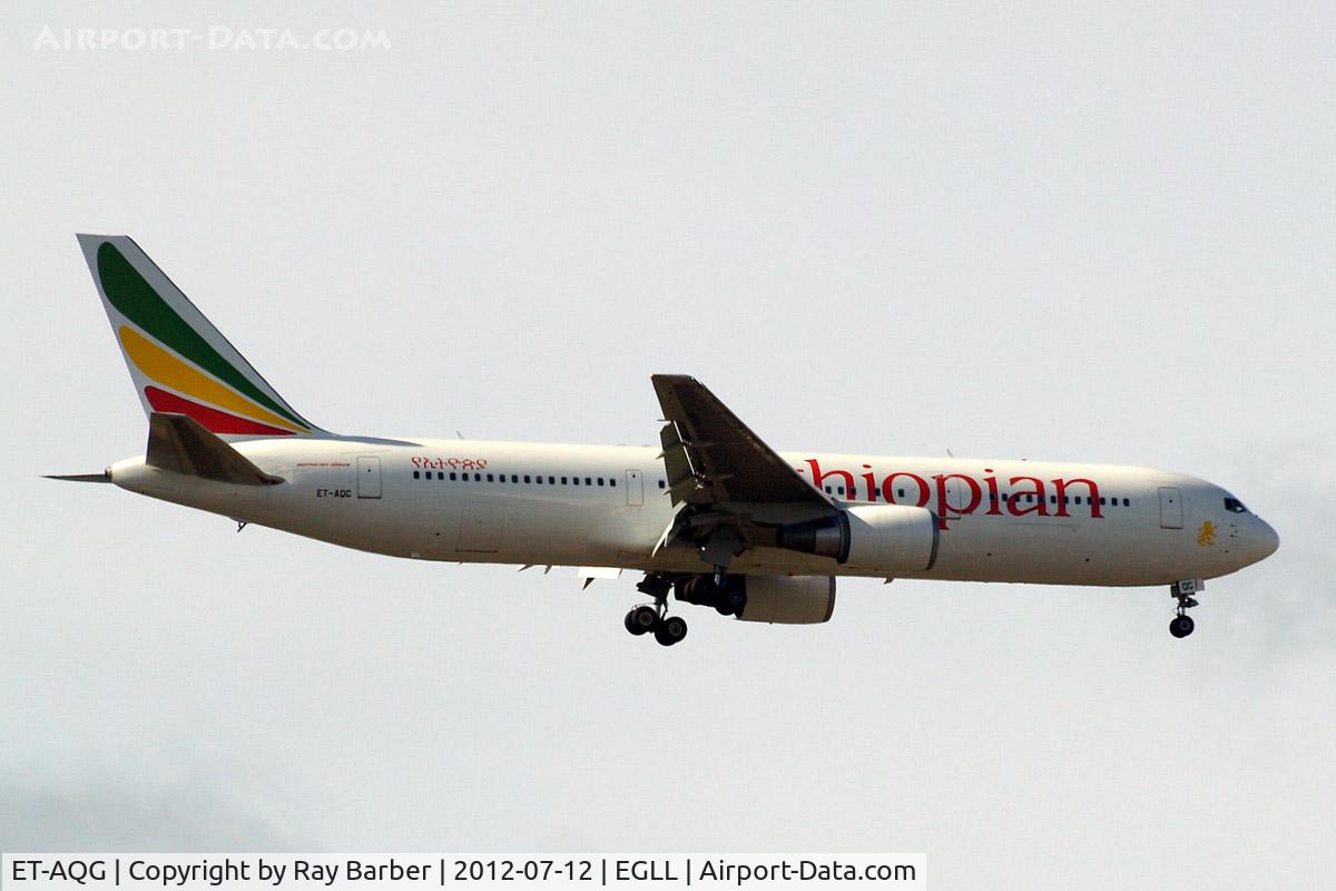 ET-AQG, 1999 Boeing 767-306/ER C/N 28884, Boeing 767-306ER [28884] (Ethiopian Airlines) Home~G 12/07/2012. On approach 27L.