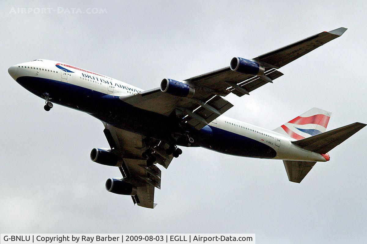 G-BNLU, 1992 Boeing 747-436 C/N 25406, Boeing 747-436 [25406] (British Airways) Home~G 03/08/2009. On approach 27R.