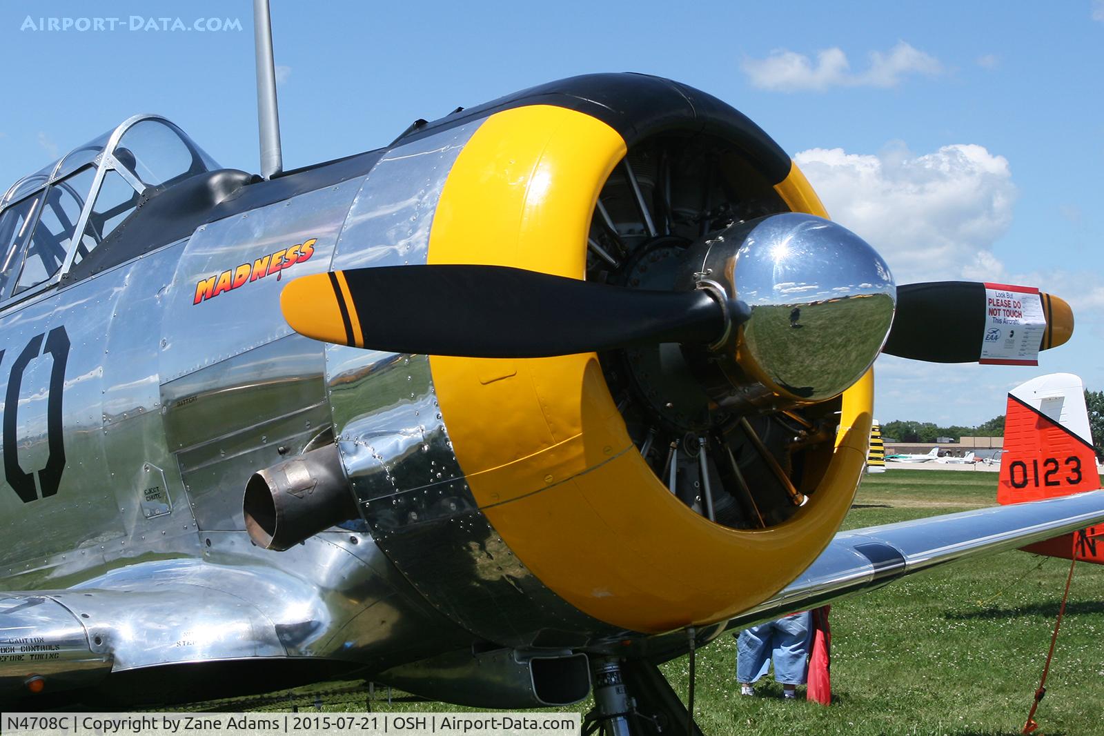 N4708C, 1941 North American AT-6F Texan C/N F48-1870, 2015 - EAA AirVenture - Oshkosh Wisconsin