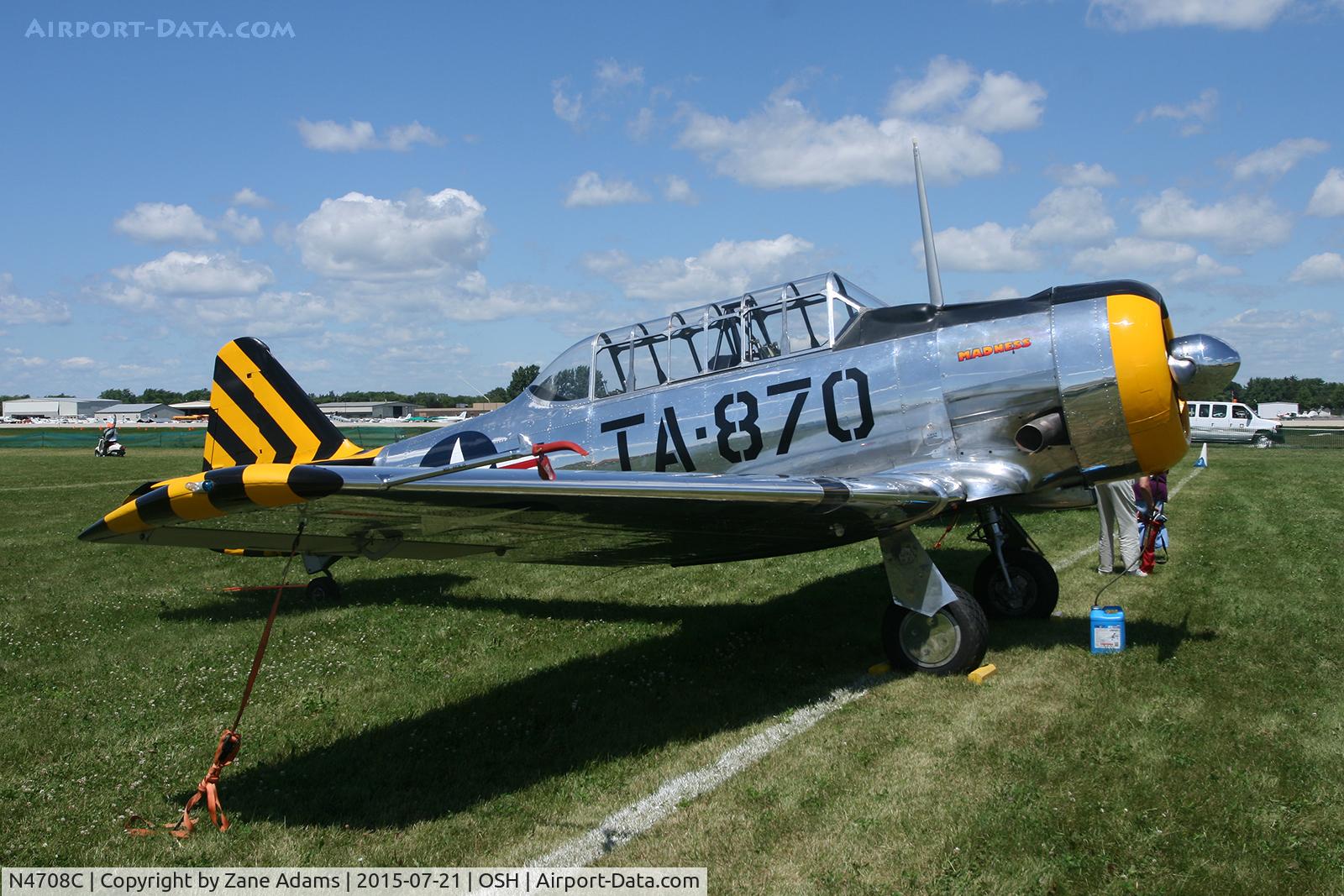 N4708C, 1941 North American AT-6F Texan C/N F48-1870, 2015 - EAA AirVenture - Oshkosh Wisconsin