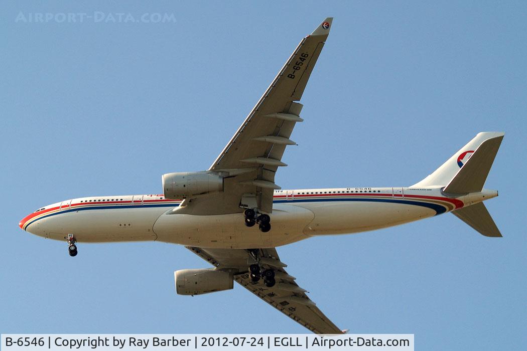 B-6546, 2012 Airbus A330-243 C/N 1303, Airbus A330-243 [1303] (China Eastern Airlines) Home~G 24/07/2012. On approach 27R.
