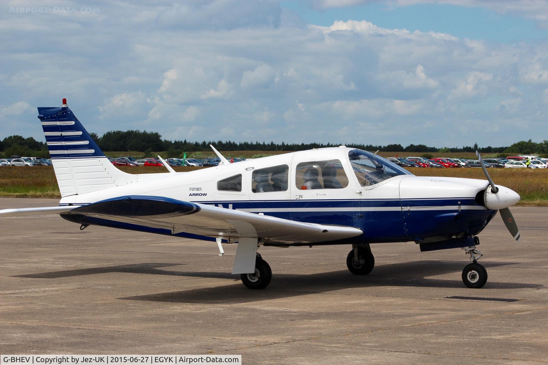 G-BHEV, 1974 Piper PA-28R-200-2 Cherokee Arrow II C/N 28R-7435159, 