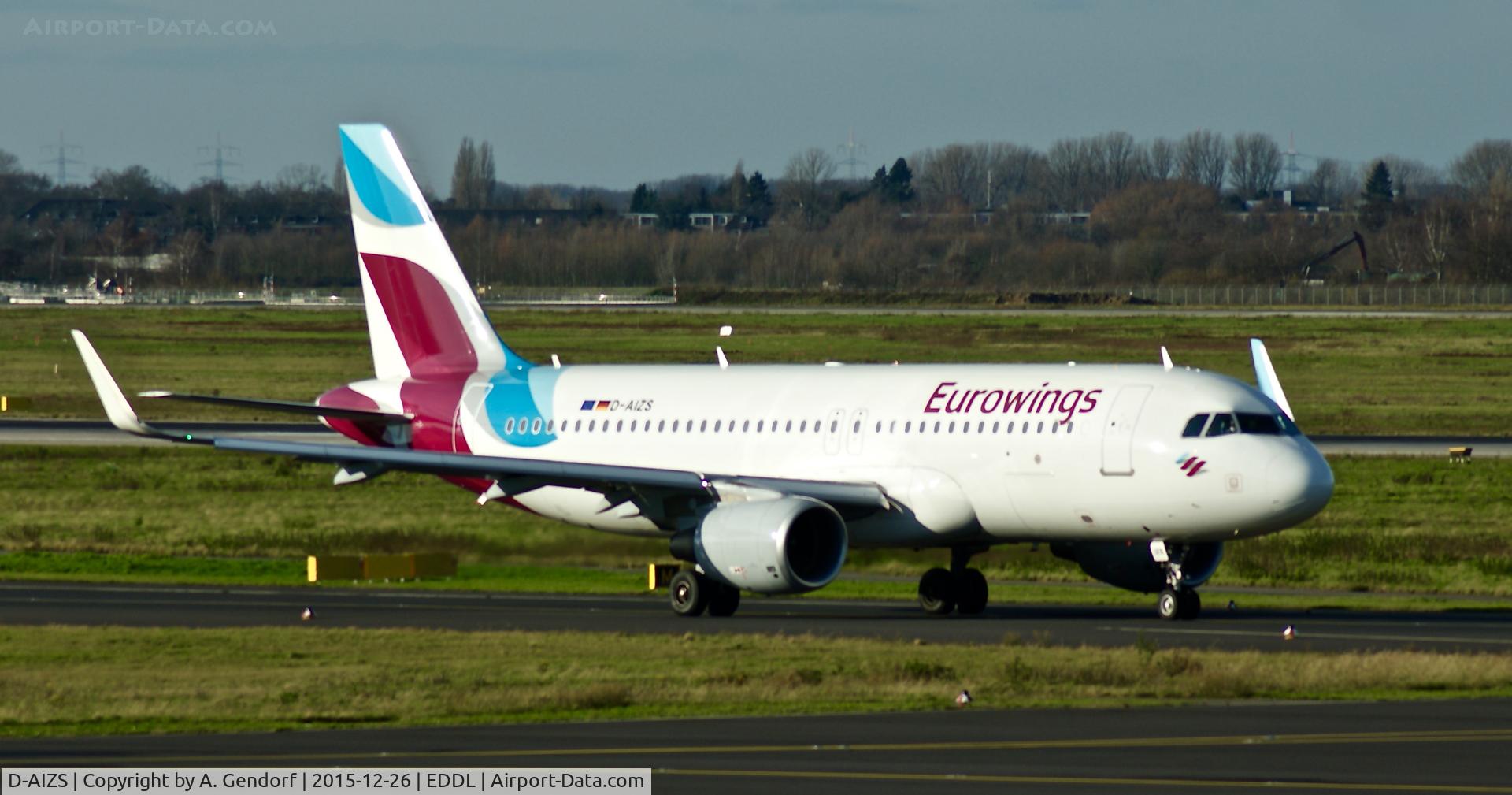 D-AIZS, 2013 Airbus A320-214 C/N 5557, Eurowings, seen here taxiing at Düsseldorf Int'l(EDDL)