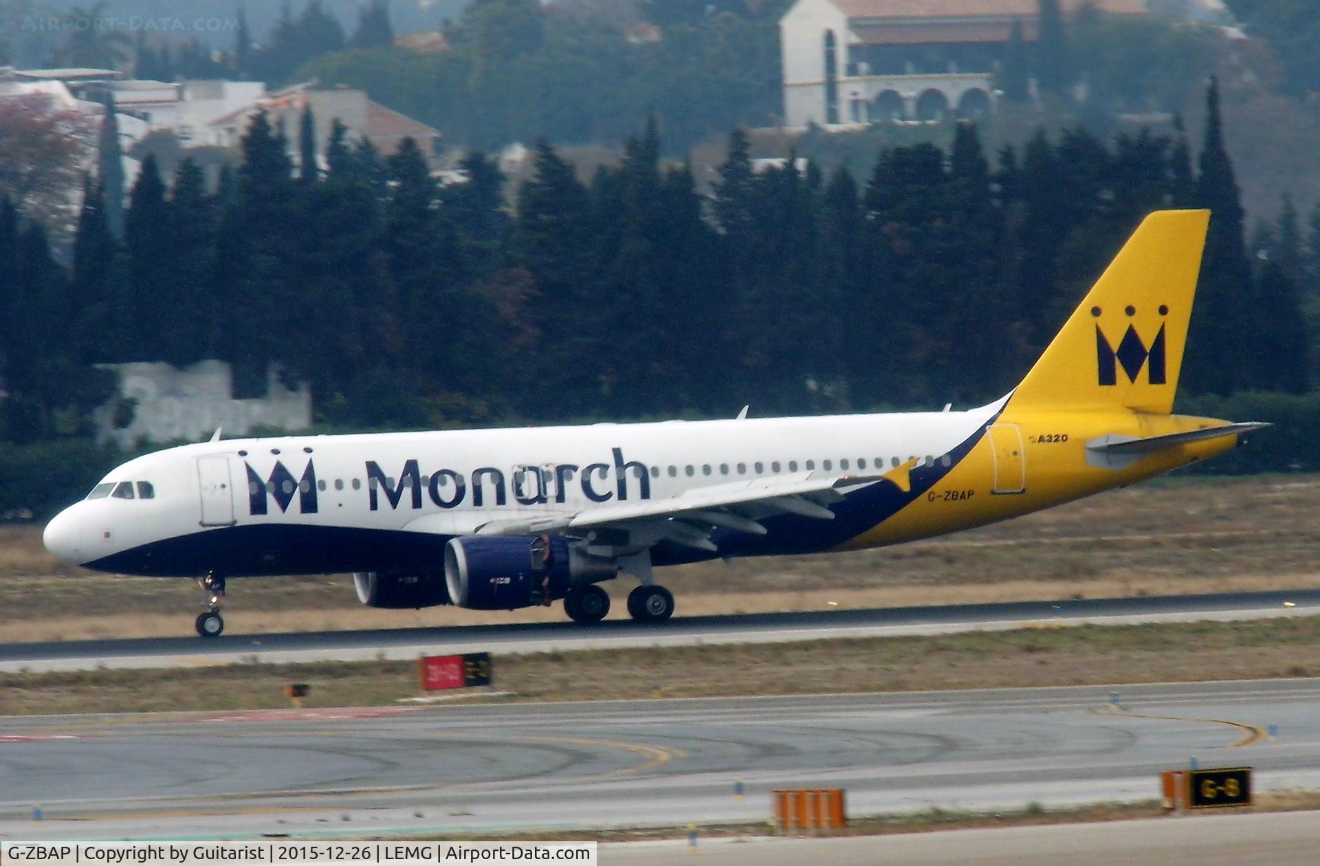 G-ZBAP, 2001 Airbus A320-214 C/N 1605, At Malaga