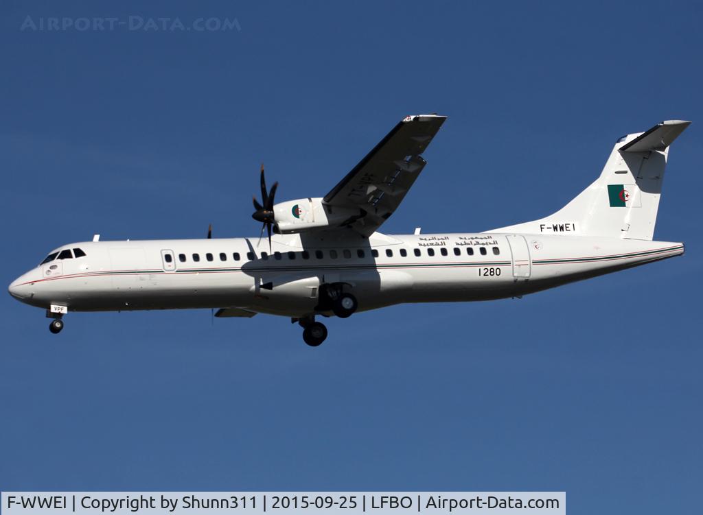 F-WWEI, 2015 ATR 72-600 C/N 1280, C/n 1280 - To be 7T-VPF