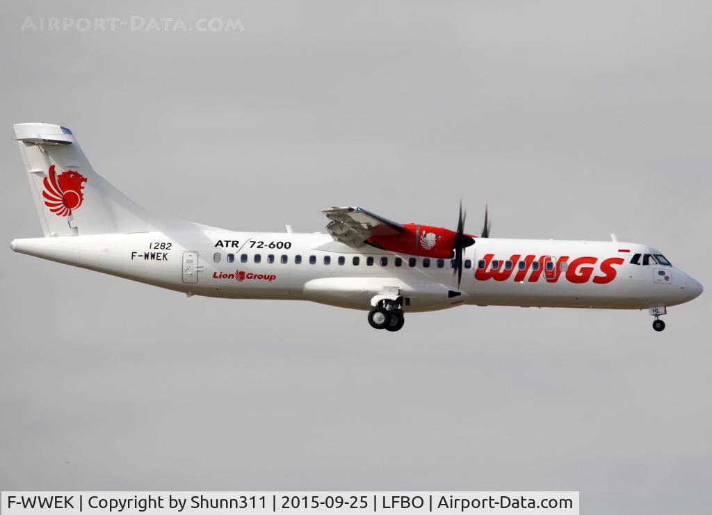 F-WWEK, 2015 ATR 72-600 C/N 1282, C/n 1282 - To be PK-WHL