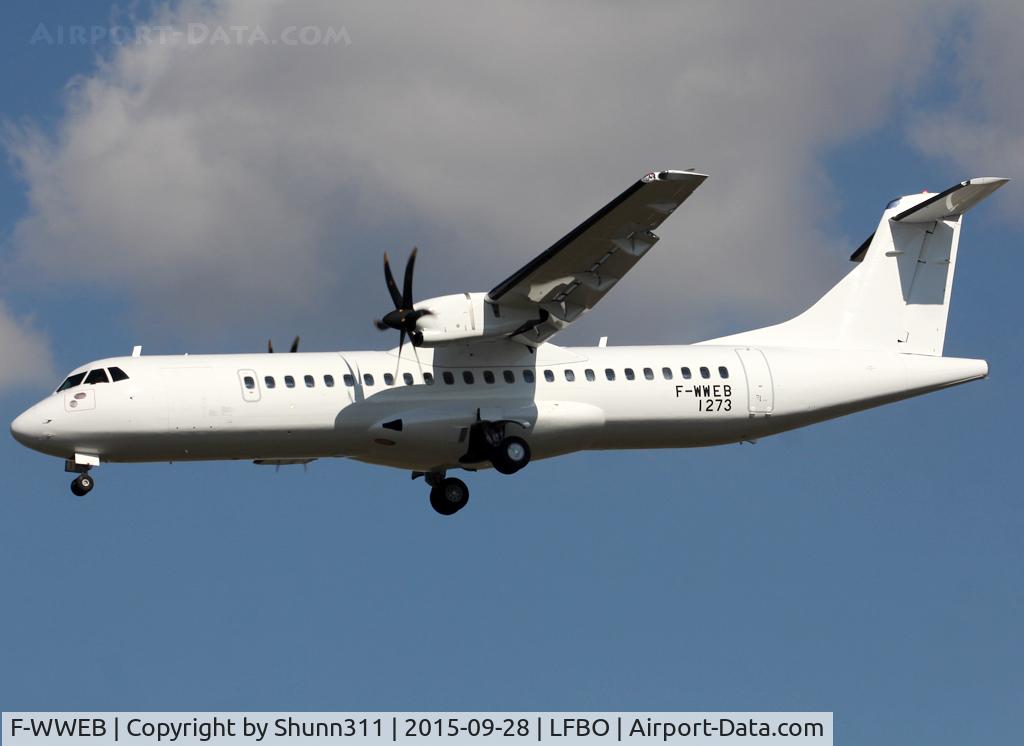 F-WWEB, 2015 ATR 72-600 (72-212A) C/N 1273, C/n 1273 - For Air India Regional