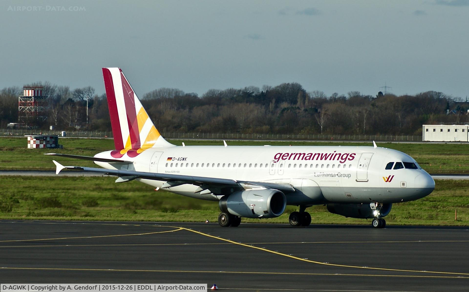 D-AGWK, 2008 Airbus A319-132 C/N 3500, Germanwings, seen here at Düsseldorf Int'l(EDDL)