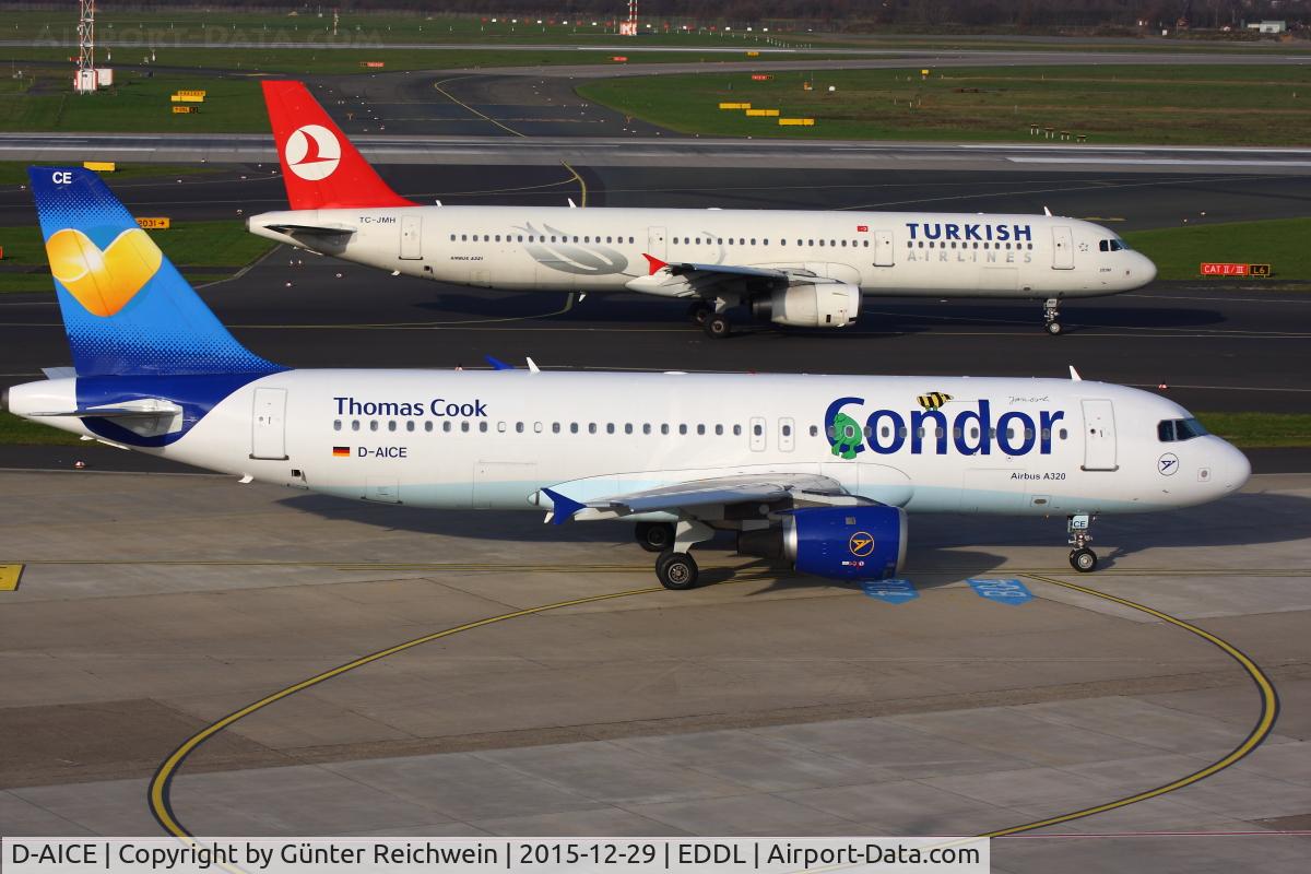 D-AICE, 1998 Airbus A320-212 C/N 0894, Condor departing with Turkish Airlines arriving