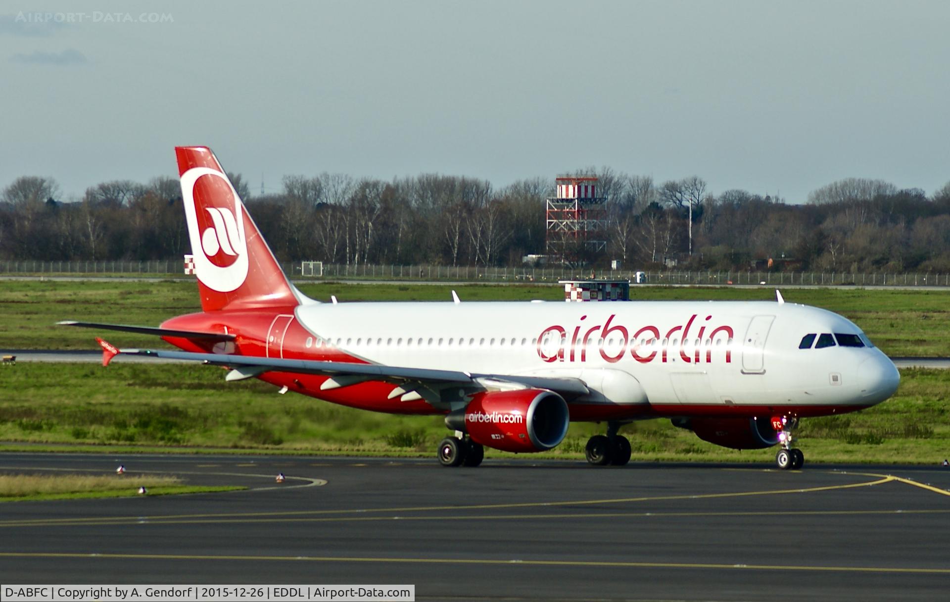 D-ABFC, 2010 Airbus A320-214 C/N 4161, Air Berlin, seen here on taxiway 