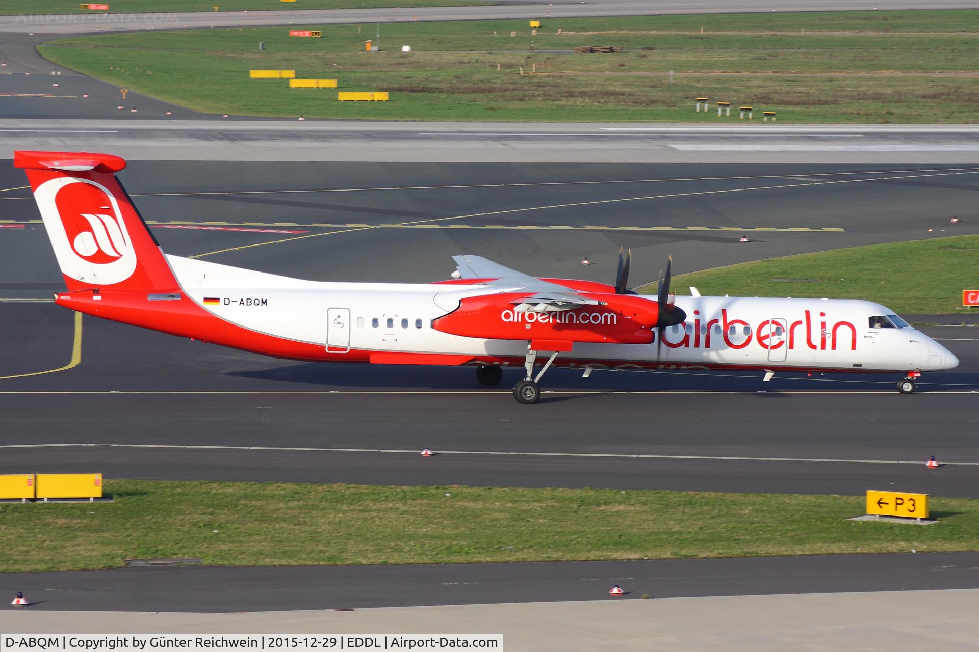 D-ABQM, 2006 De Havilland Canada DHC-8-402Q Dash 8 C/N 4119, departing