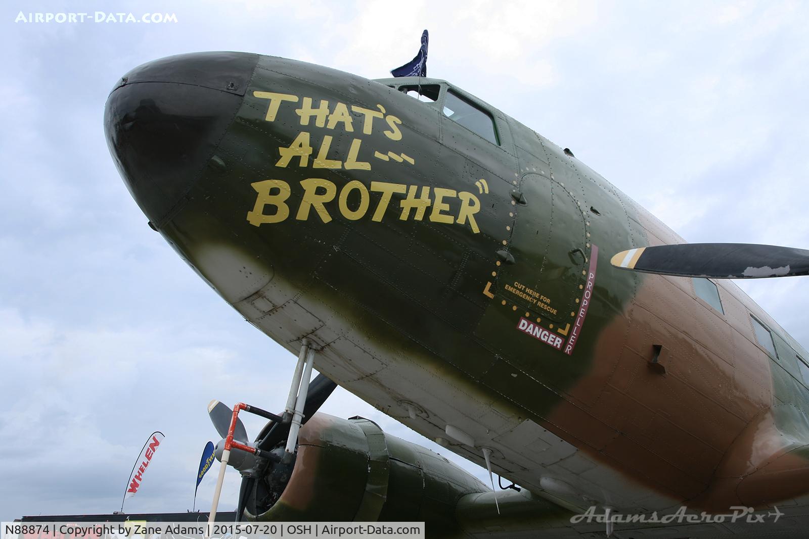 N88874, 1944 Douglas DC3C (C-47A) C/N 12693, 2015 - EAA AirVenture - Oshkosh Wisconsin