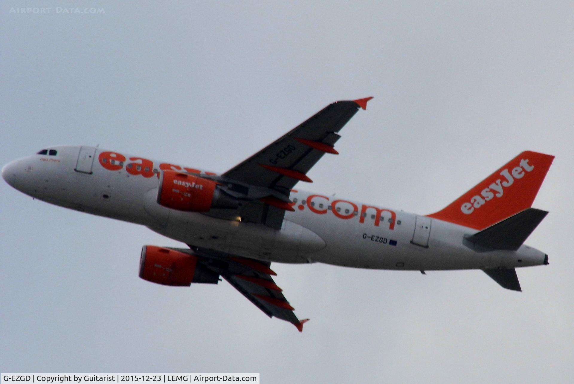 G-EZGD, 2010 Airbus A319-111 C/N 4451, At Malaga
