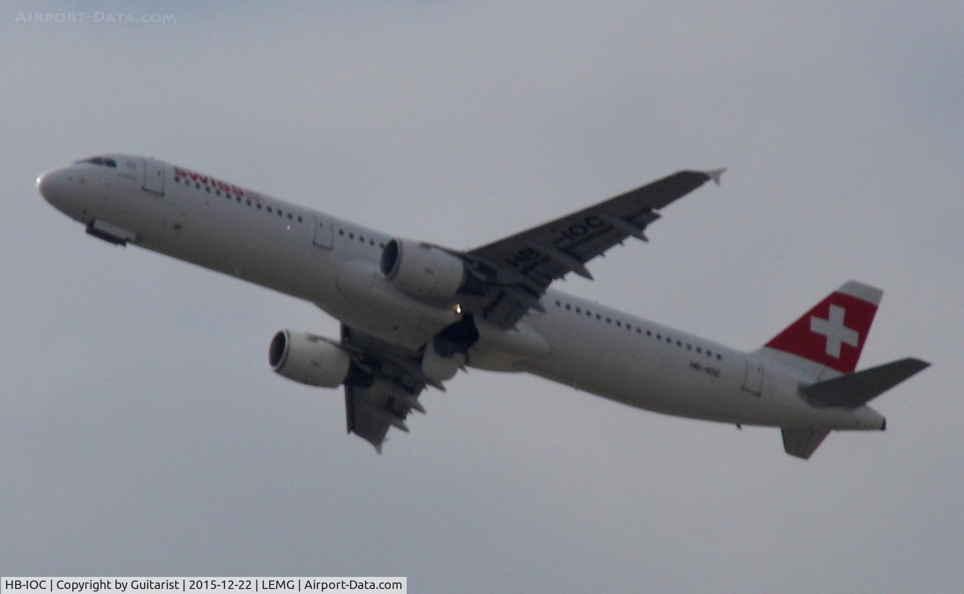 HB-IOC, 1995 Airbus A321-111 C/N 520, At Malaga