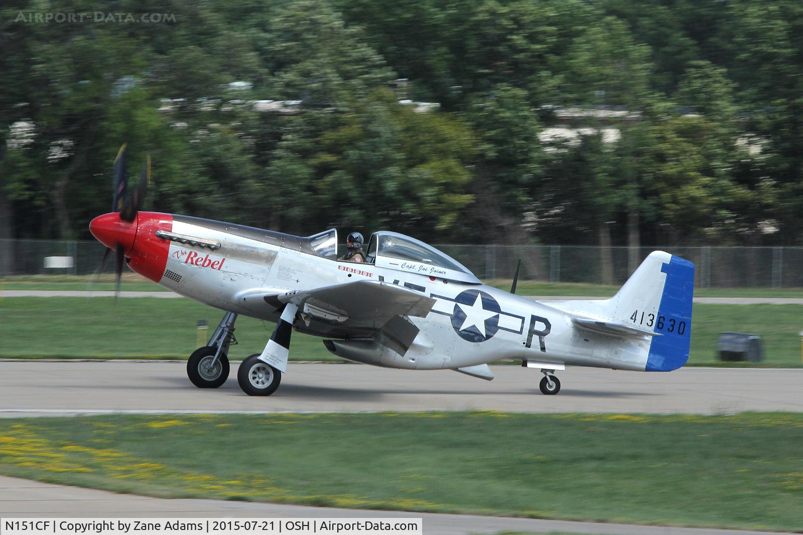 N151CF, 1944 North American P-51D Mustang C/N 44-84933N, 2015 EAA AirVenture - Oshkosh, Wisconsin