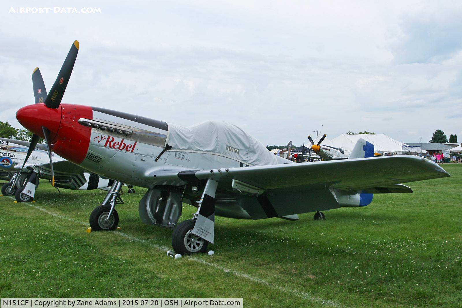 N151CF, 1944 North American P-51D Mustang C/N 44-84933N, 2015 EAA AirVenture - Oshkosh, Wisconsin