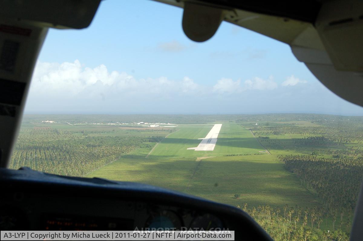 A3-LYP, 1977 Britten-Norman BN-2A-27 Islander C/N 821, Turning onto finals at Nuku'alofa