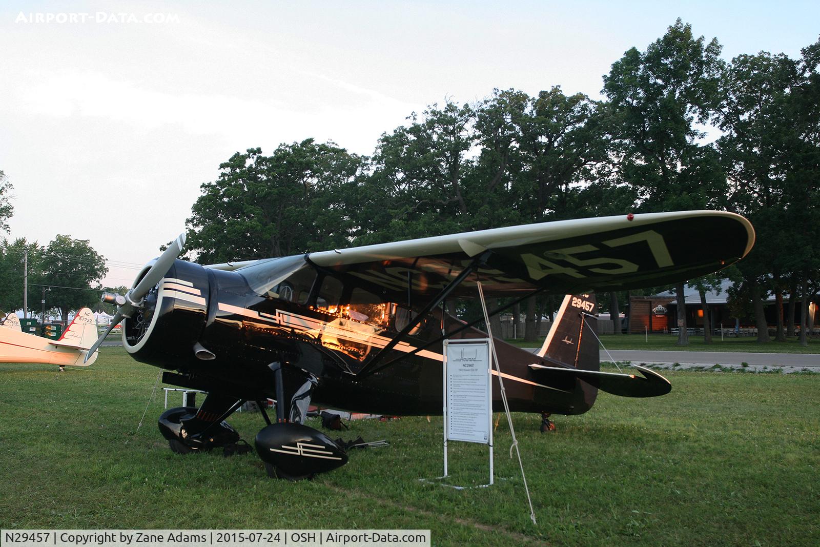 N29457, 1943 Howard Aircraft DGA-15P (NH-1) C/N 782, 2015 EAA AirVenture - Oshkosh, Wisconsin