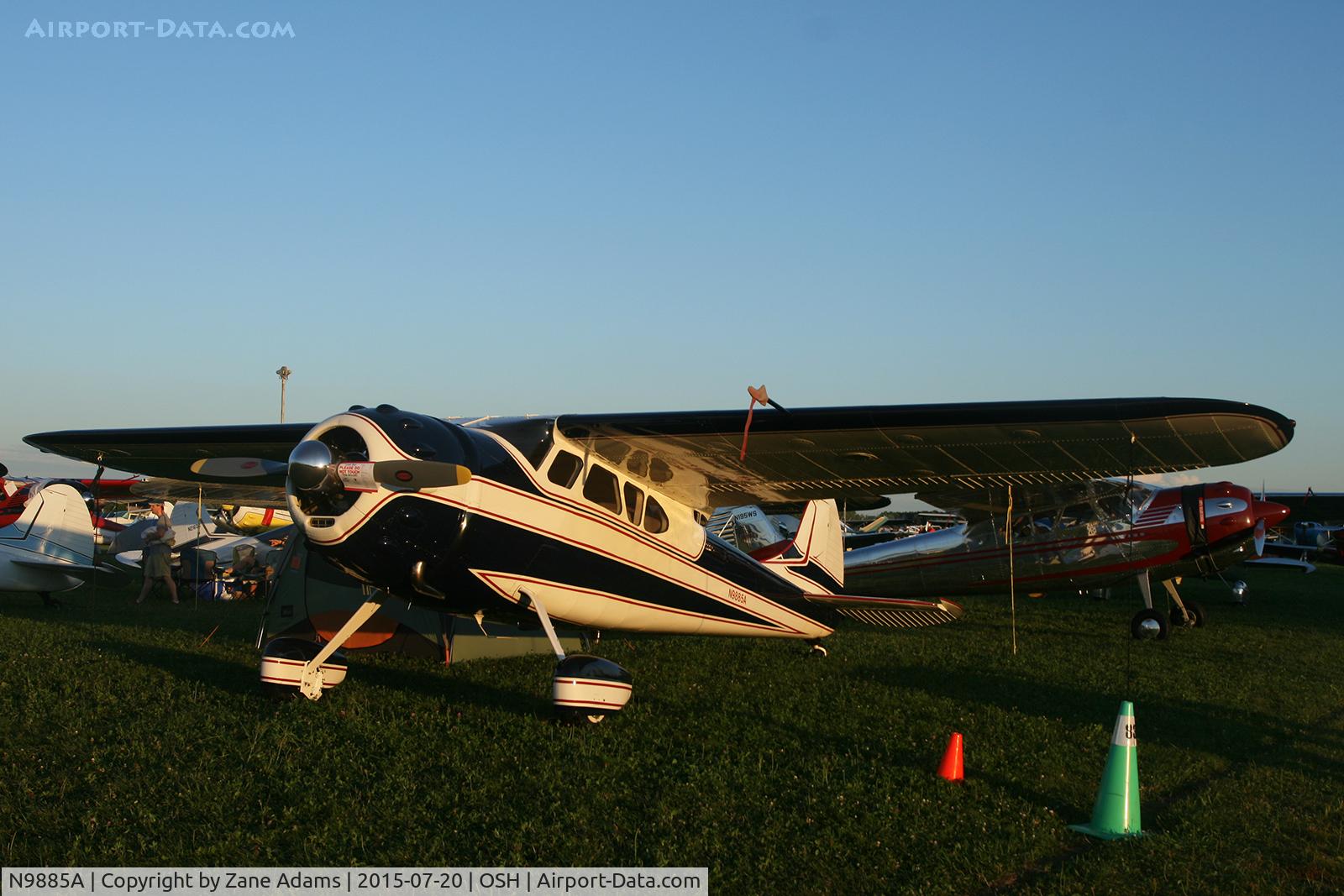 N9885A, 1950 Cessna 195B Businessliner C/N 7638, 2015 EAA AirVenture - Oshkosh, Wisconsin