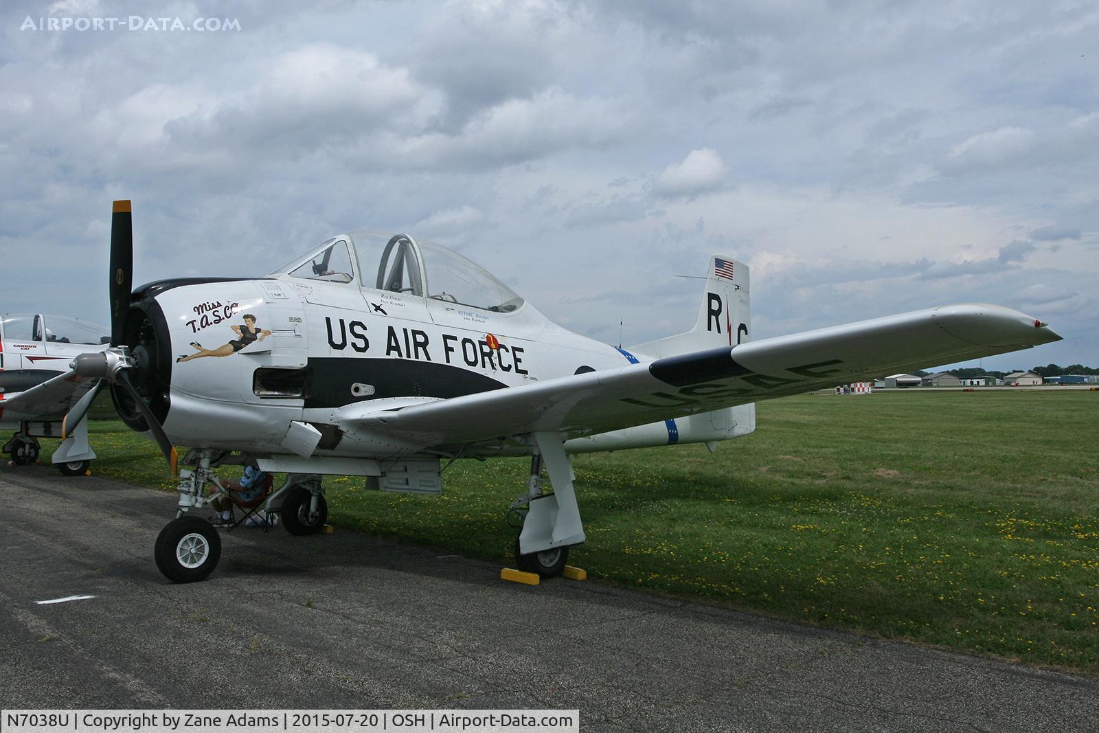 N7038U, 1950 North American/walker T-28A C/N 49-1520, 2015 EAA AirVenture - Oshkosh, Wisconsin