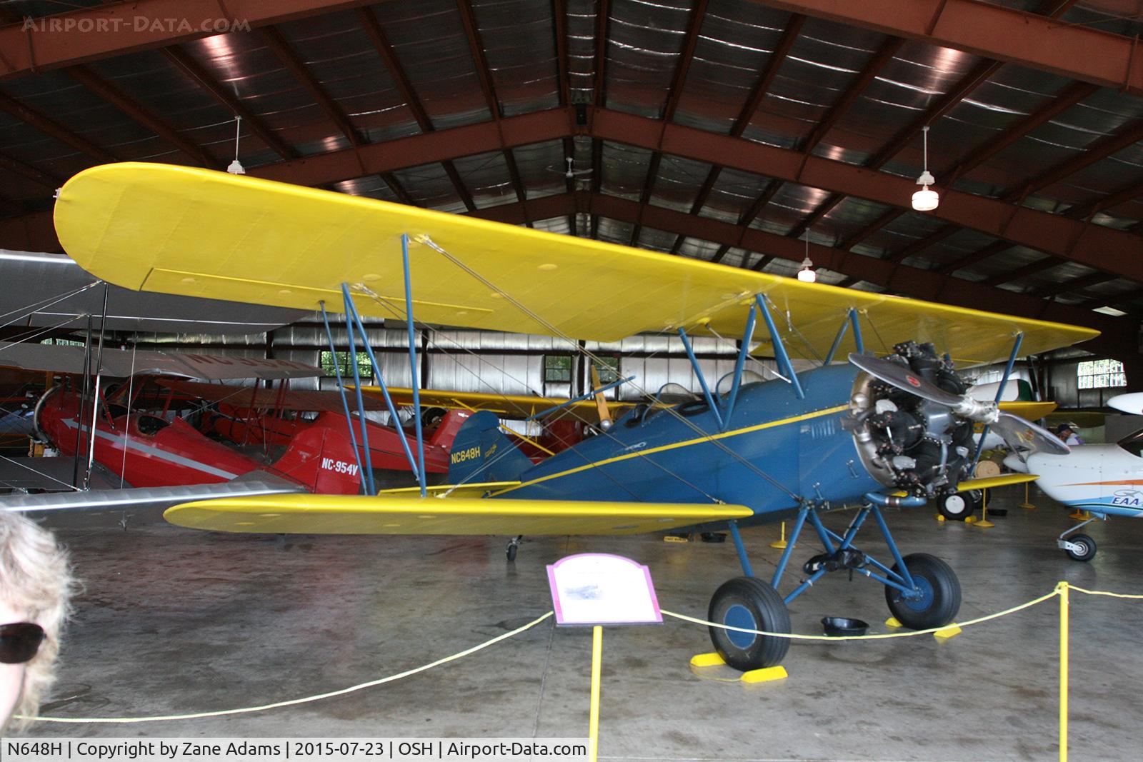 N648H, 1929 Curtiss-Wright Travel Air E-4000 C/N 1224, 2015 EAA AirVenture - Oshkosh, Wisconsin