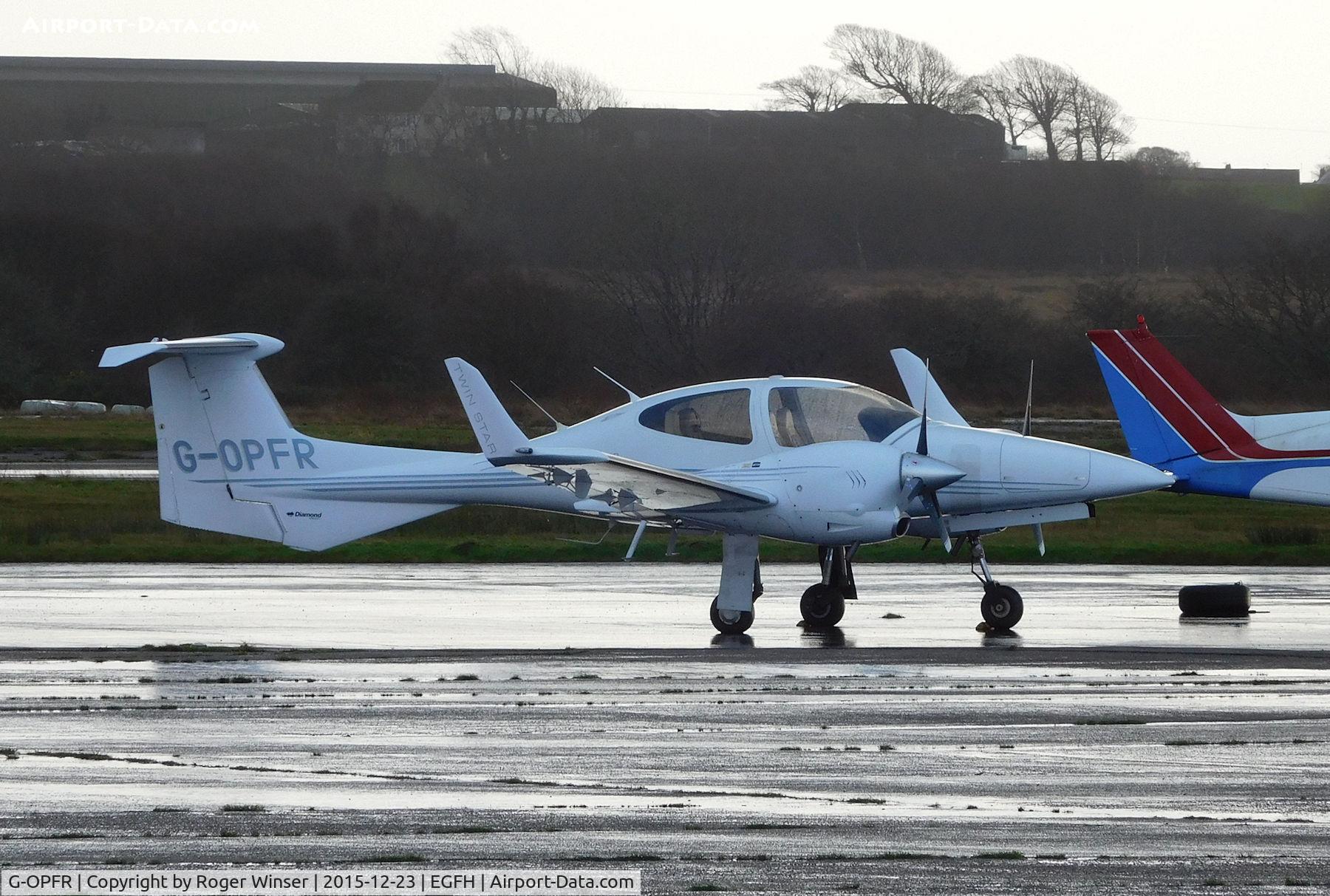 G-OPFR, 2005 Diamond DA-42 Twin Star C/N 42.077, Visiting Diamond Twin Star.