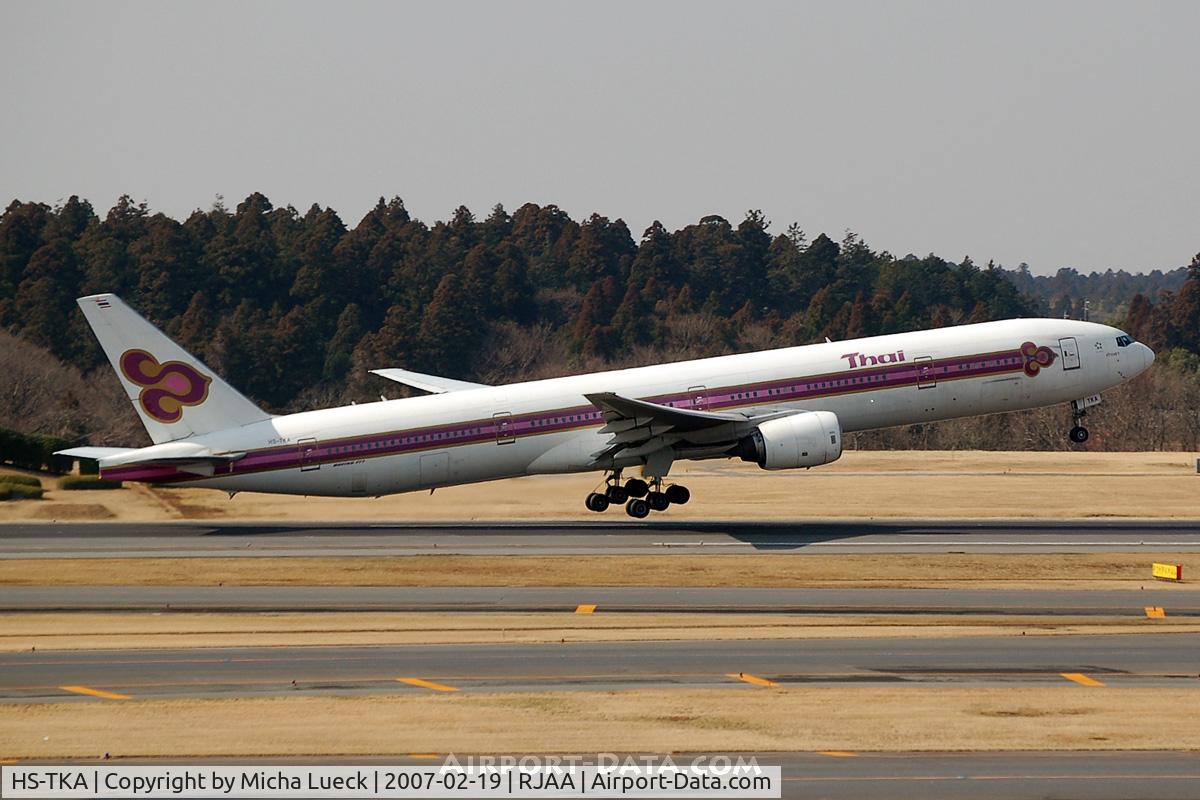 HS-TKA, 1998 Boeing 777-3D7 C/N 29150, At Narita
