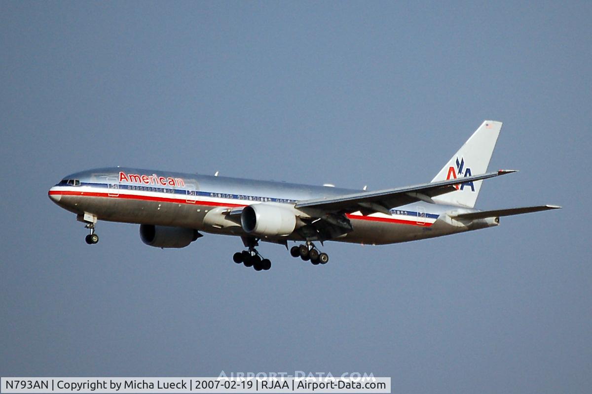 N793AN, 2000 Boeing 777-223 C/N 30255, At Narita