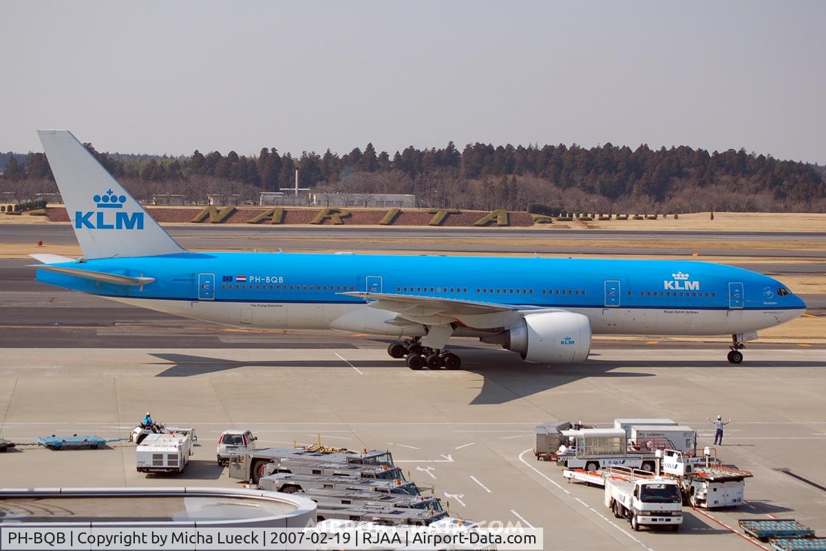 PH-BQB, 2003 Boeing 777-206/ER C/N 33712, At Narita