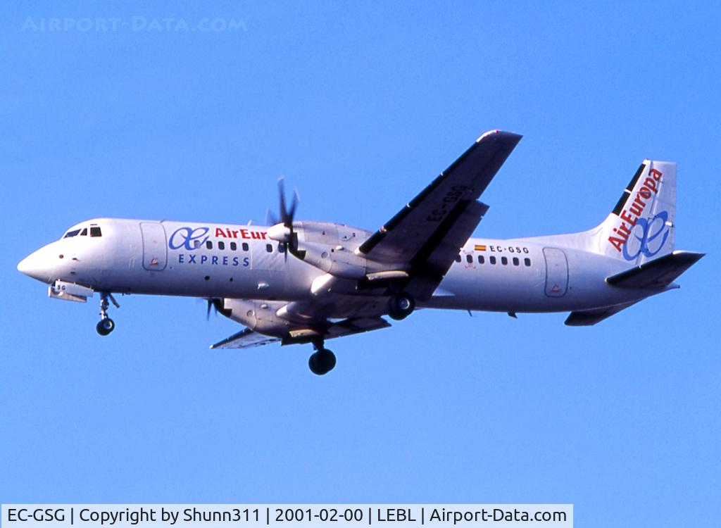 EC-GSG, 1991 British Aerospace ATP C/N 2041, Landing rwy 25 in new Air Europa c/s