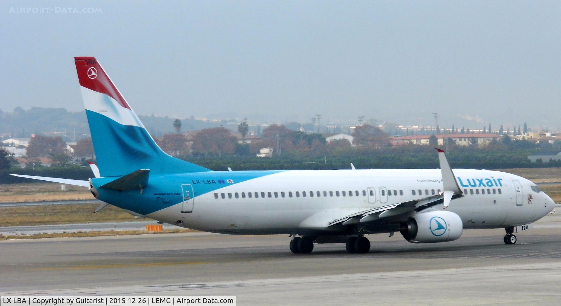 LX-LBA, 2015 Boeing 737-8C9 C/N 43537, At Malaga