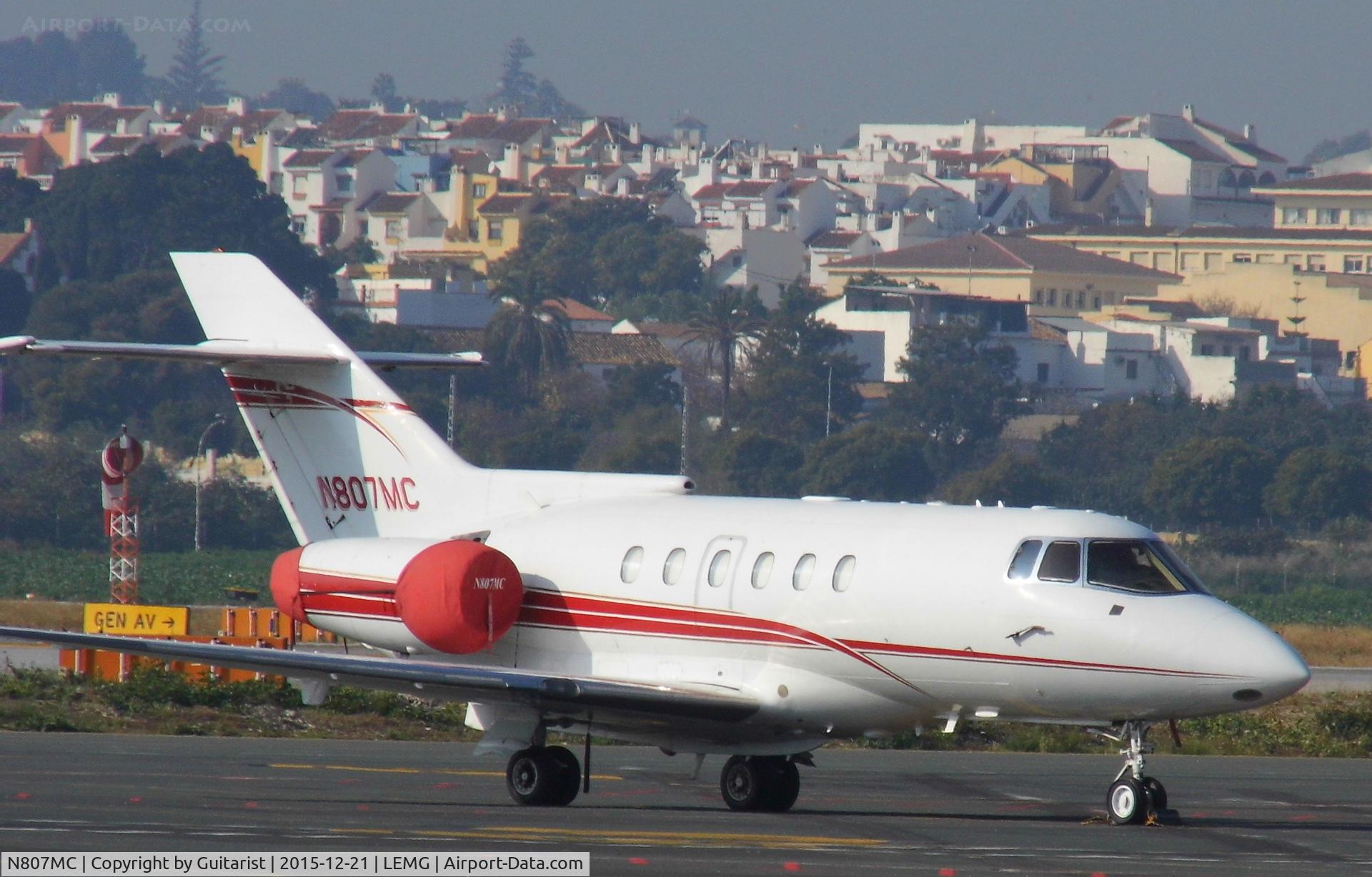N807MC, British Aerospace BAe.125-800A C/N 258114/NA0411, At Malaga