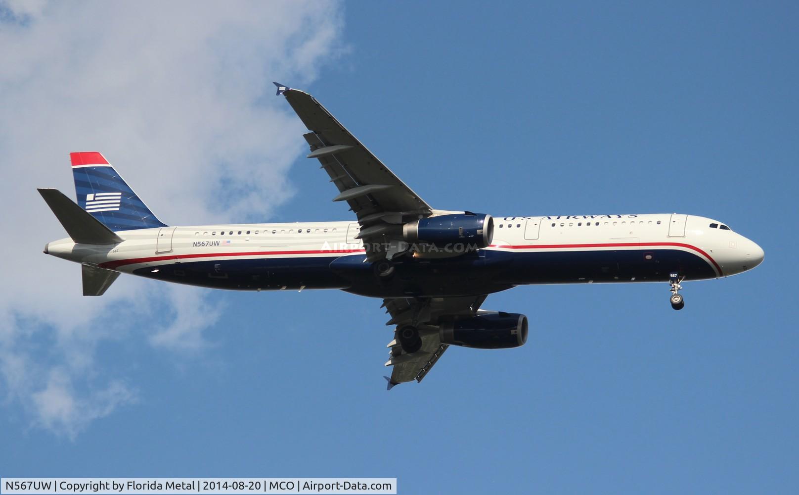 N567UW, 2013 Airbus A321-231 C/N 5728, USAirways A321
