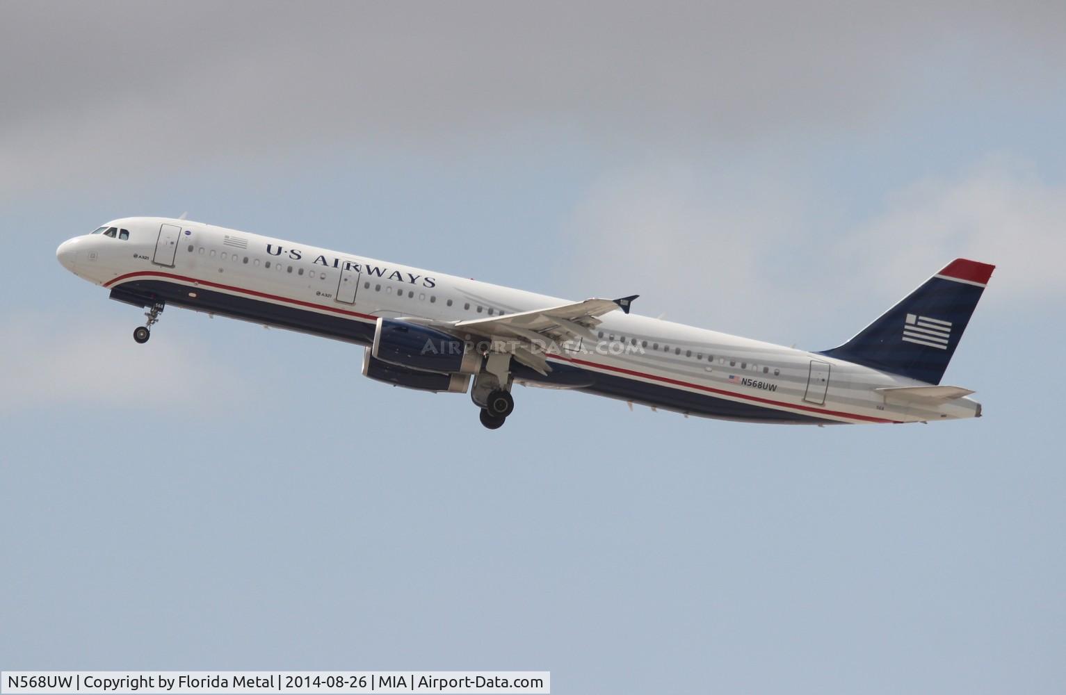 N568UW, 2013 Airbus A321-231 C/N 5751, USAirways