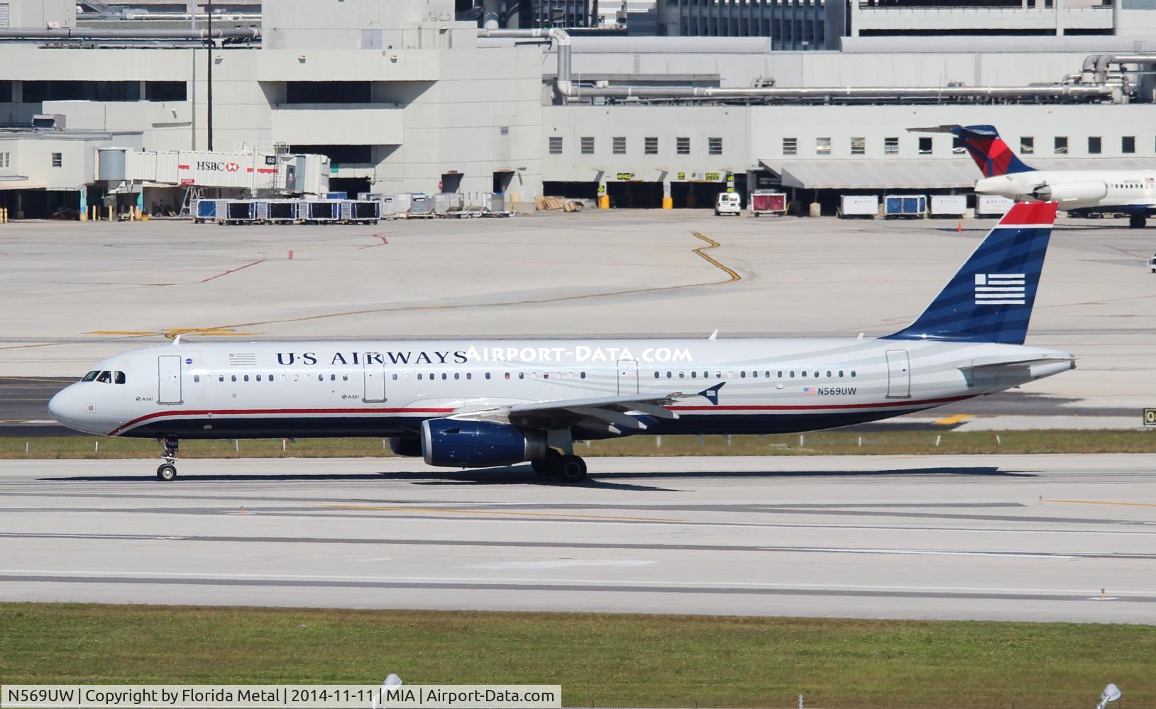 N569UW, 2013 Airbus A321-231 C/N 5763, USAirways