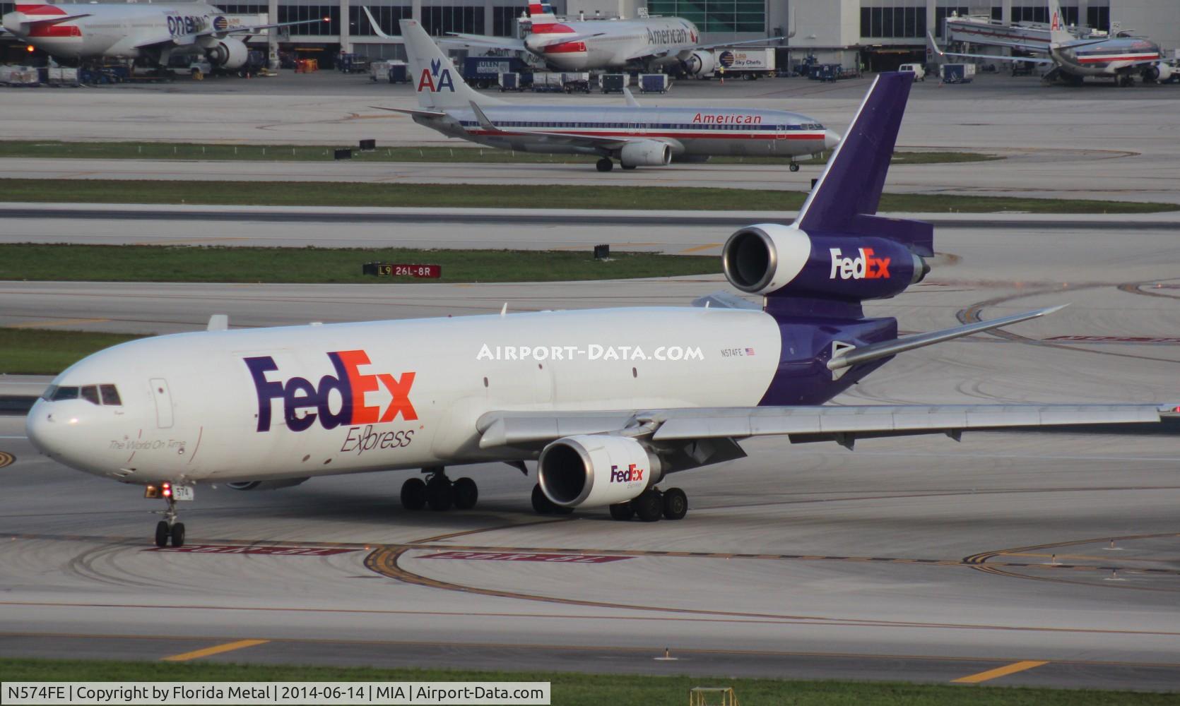 N574FE, 1991 McDonnell Douglas MD-11F C/N 48499, Fed Ex