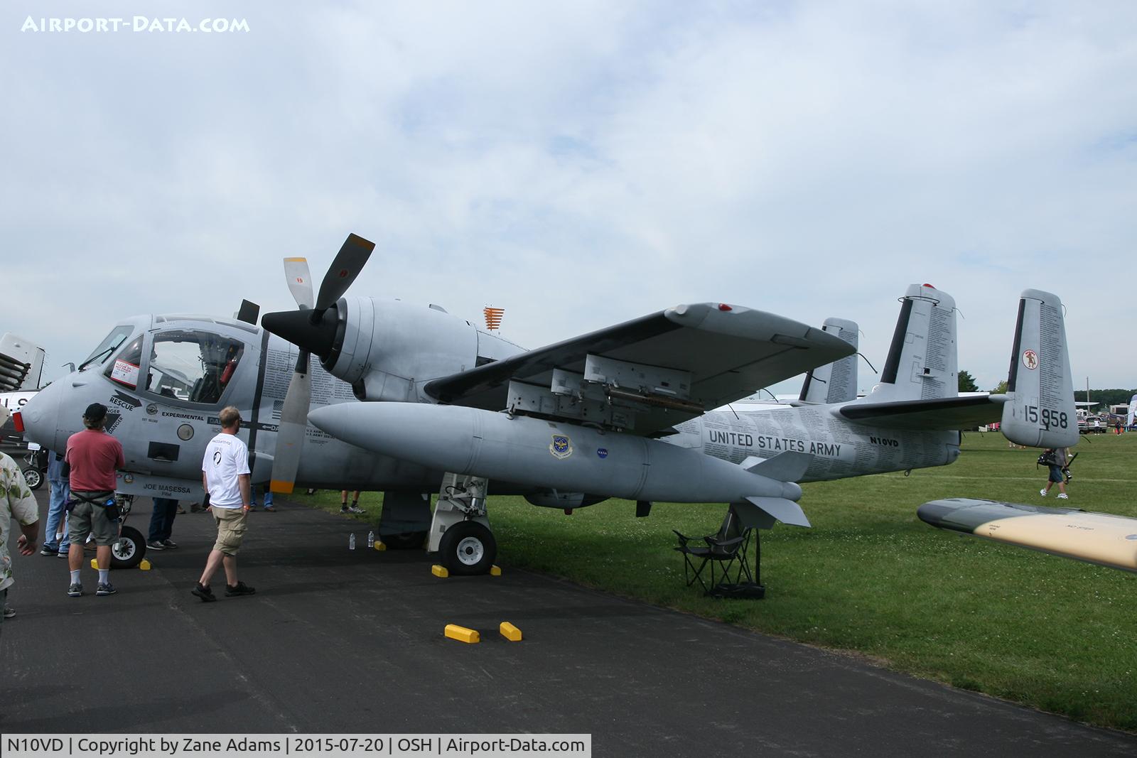 N10VD, 1968 Grumman OV-1D Mohawk C/N 162C, 2015 EAA AirVenture - Oshkosh, Wisconsin