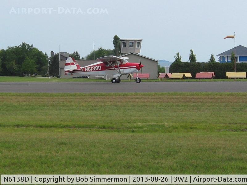 N6138D, 1957 Piper PA-22-150 C/N 22-4782, Departing Put In Bay