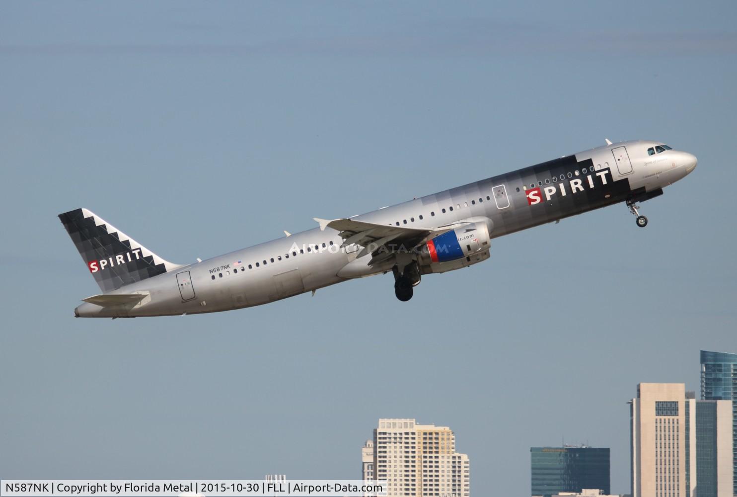 N587NK, 2005 Airbus A321-231 C/N 2476, Spirit