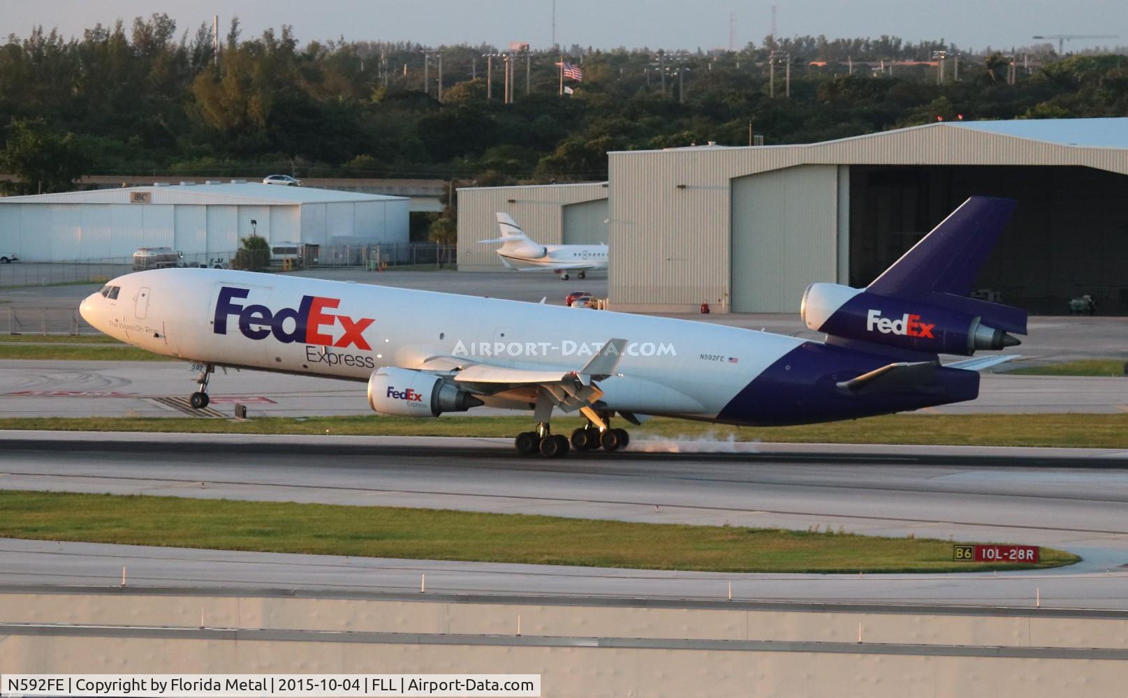 N592FE, 1992 McDonnell Douglas MD-11F C/N 48550, Fed Ex