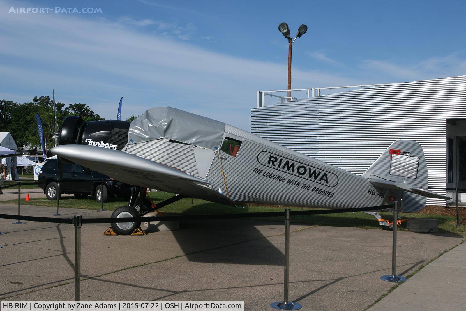 HB-RIM, 2015 Junkers F-13 (Replica) C/N 13-001, 2015 EAA AirVenture - Oshkosh, Wisconsin