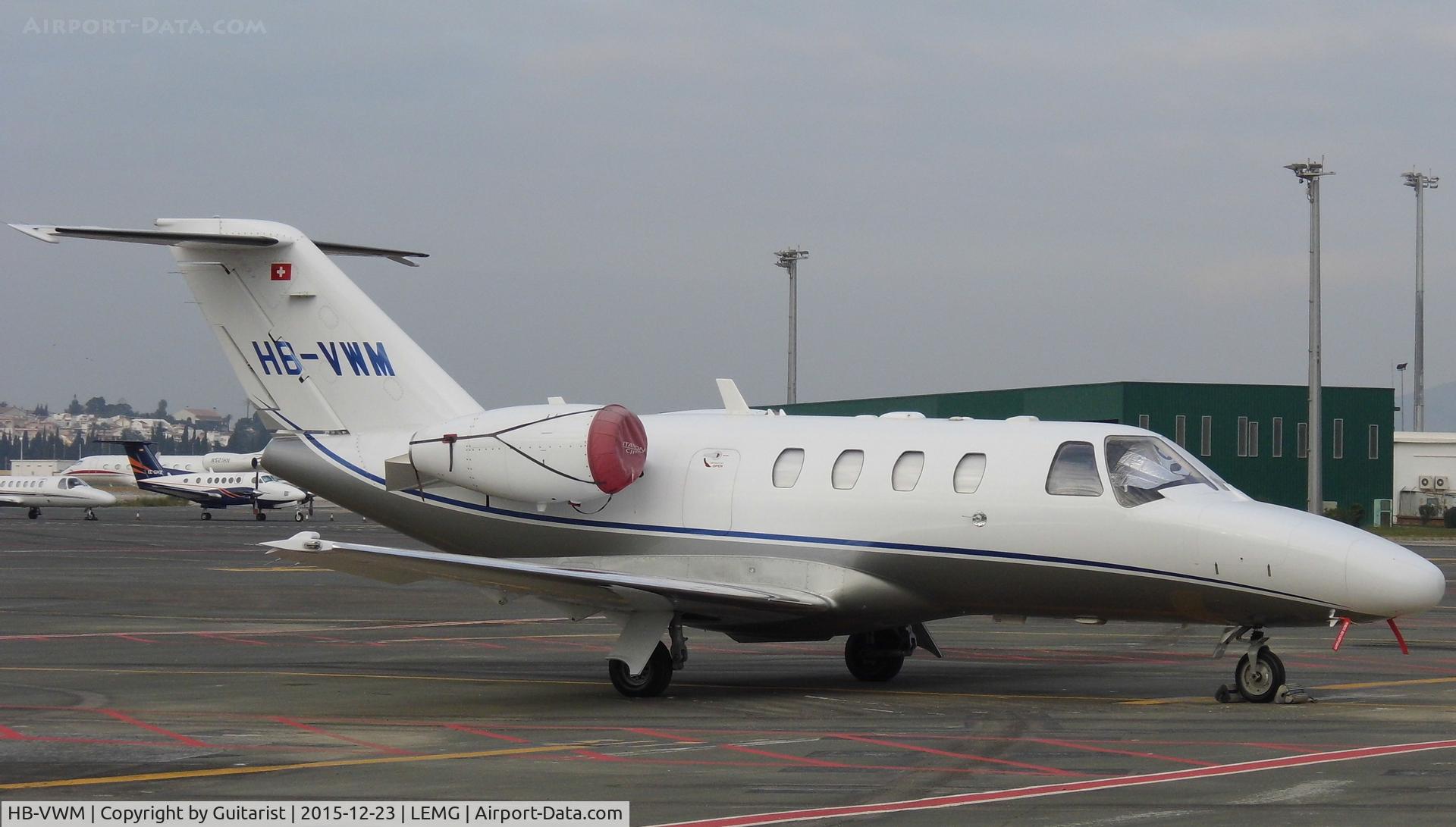 HB-VWM, 2009 Cessna 525 CitationJet CJ1+ C/N 525-0690, At Malaga