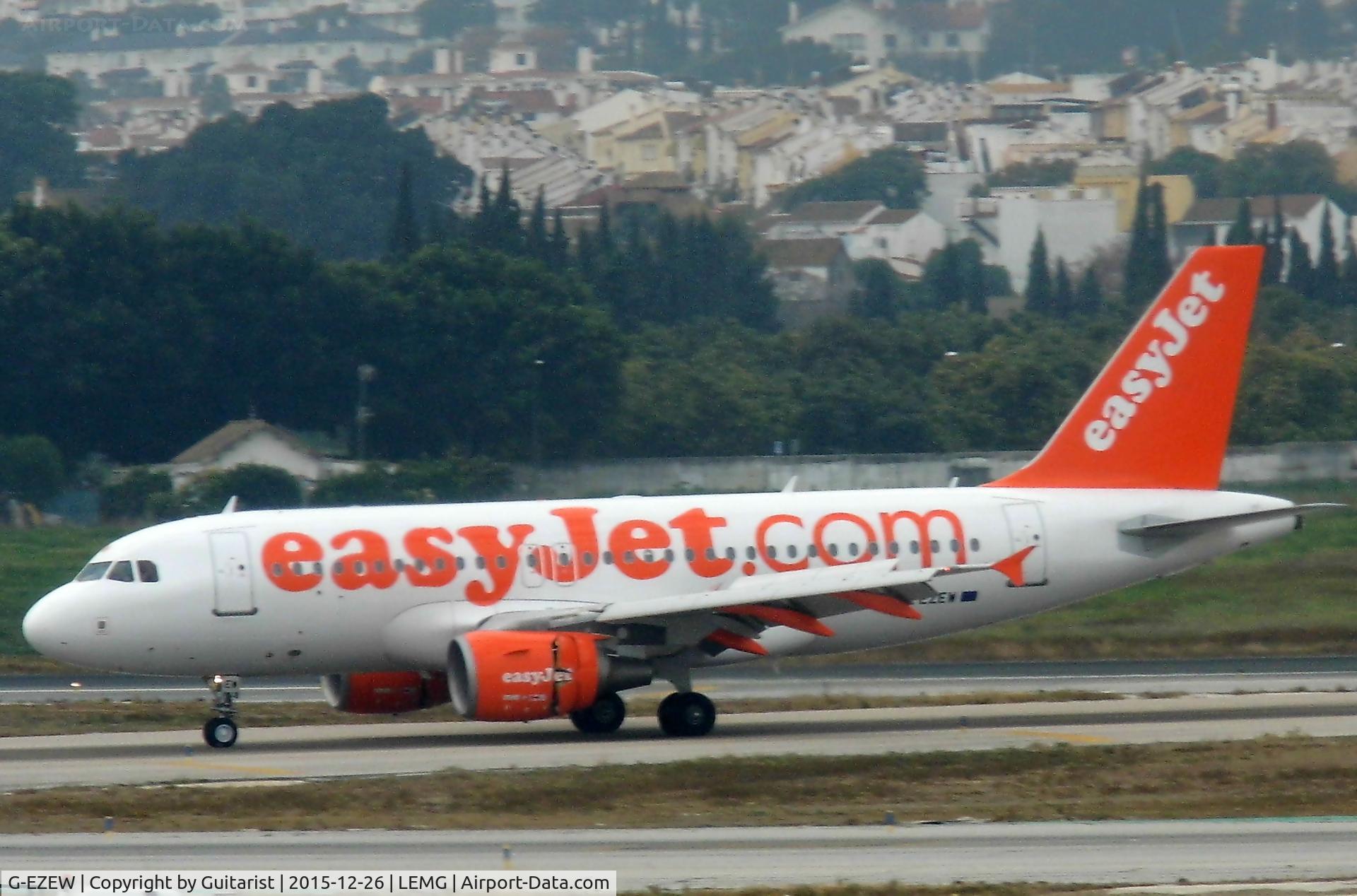 G-EZEW, 2004 Airbus A319-111 C/N 2300, At Malaga