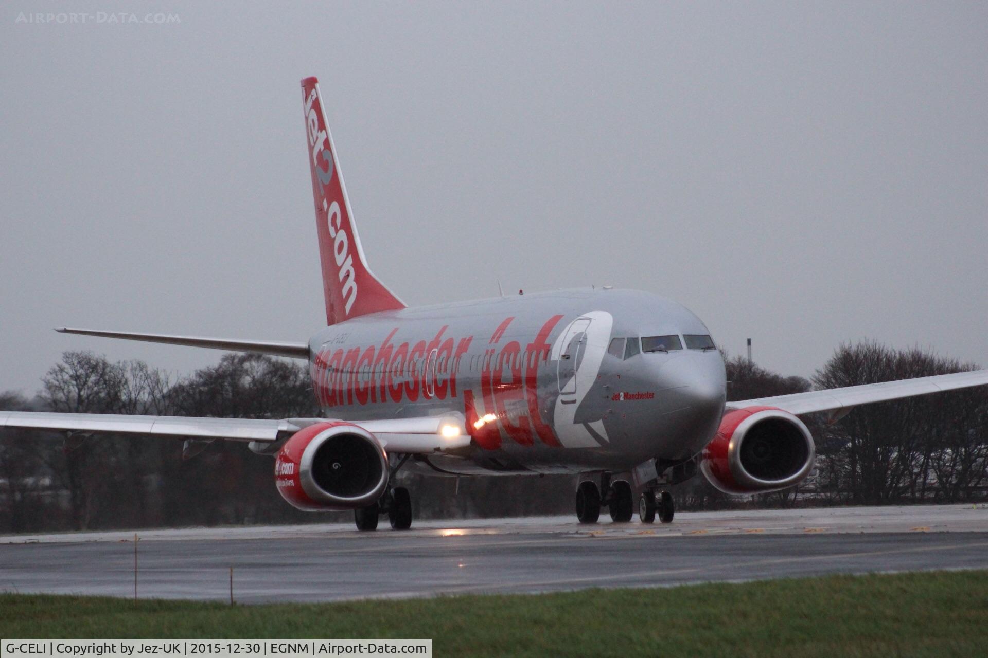 G-CELI, 1986 Boeing 737-330 C/N 23526, turning from loop into runway 14,
