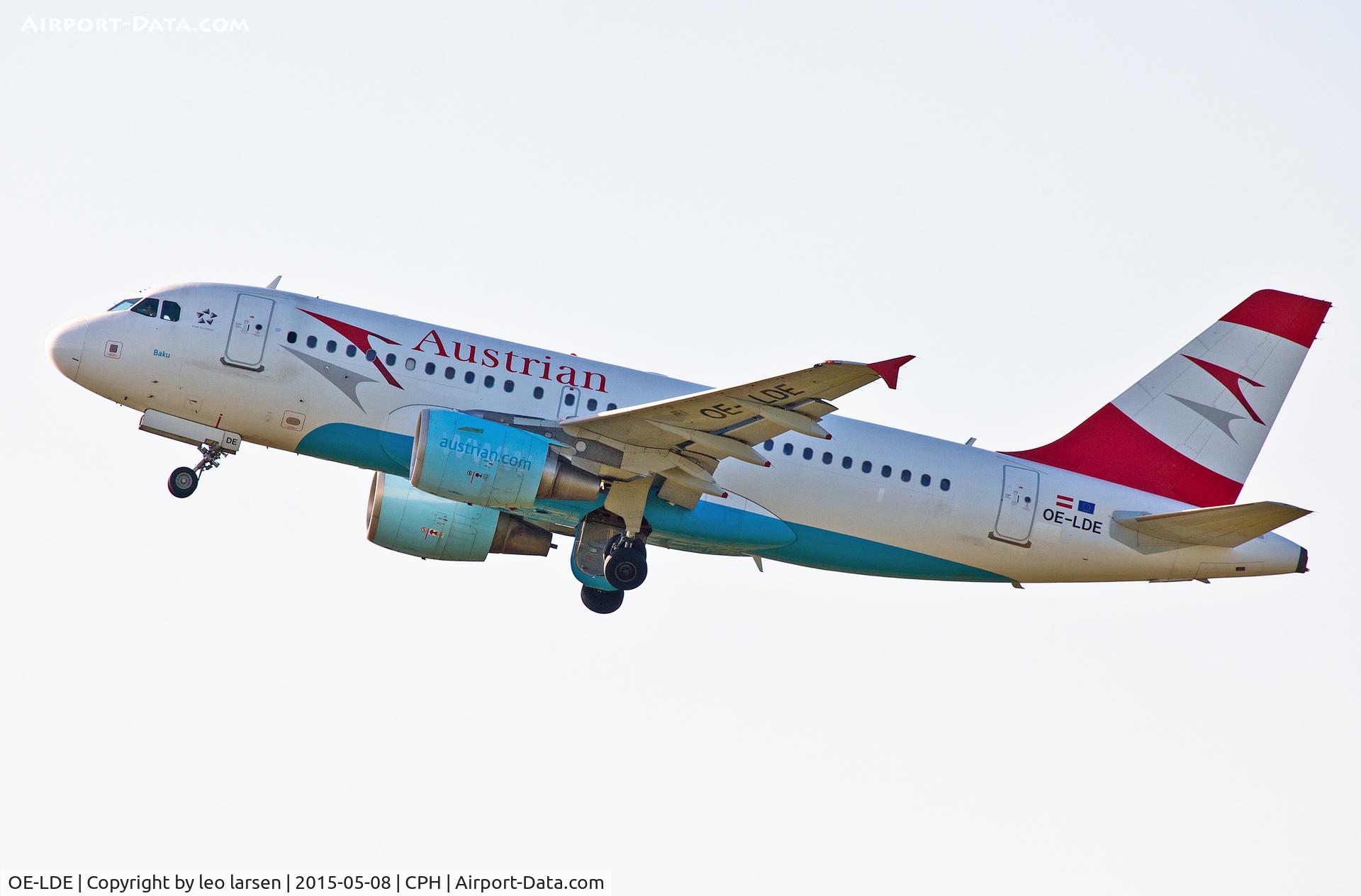 OE-LDE, 2005 Airbus A319-112 C/N 2494, Copenhagen 8.5.15