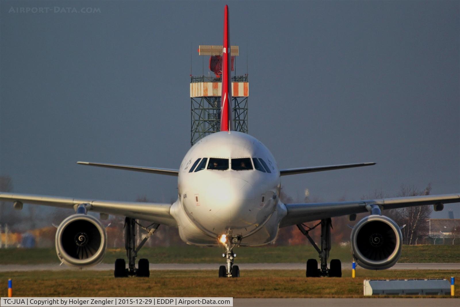 TC-JUA, 2005 Airbus A319-132 C/N 2404, Arrival from IST is climbing twy E6.....