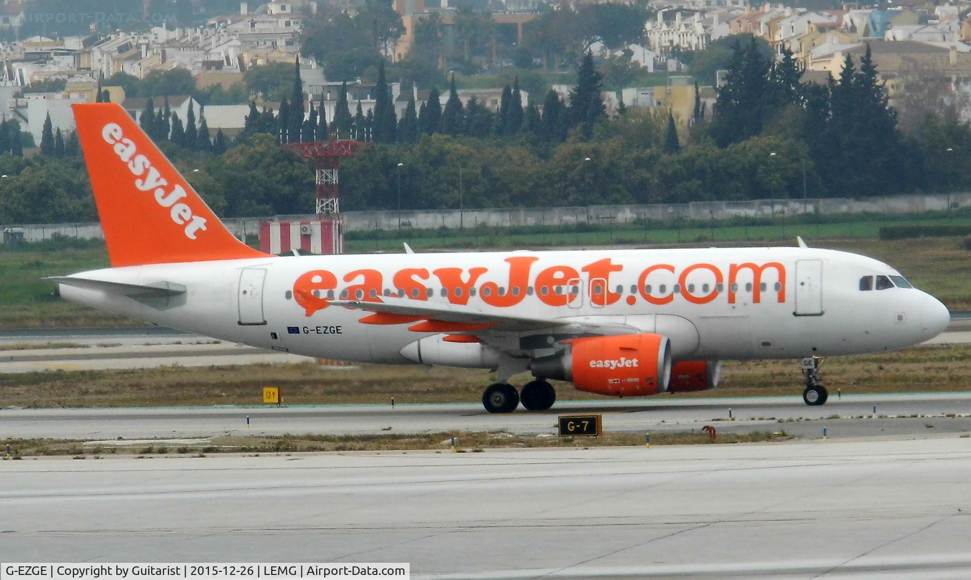 G-EZGE, 2011 Airbus A319-111 C/N 4624, At Malaga