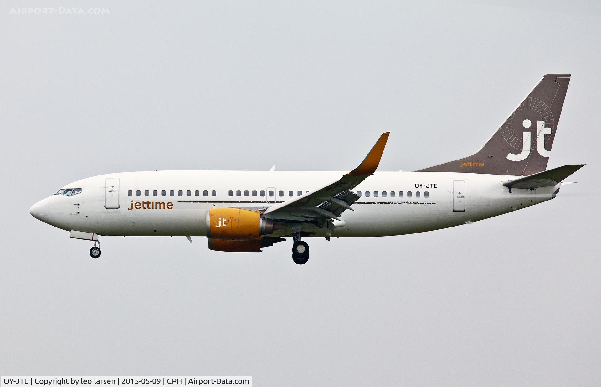 OY-JTE, 1995 Boeing 737-3L9 C/N 27834, Copenhagen 9.5.15