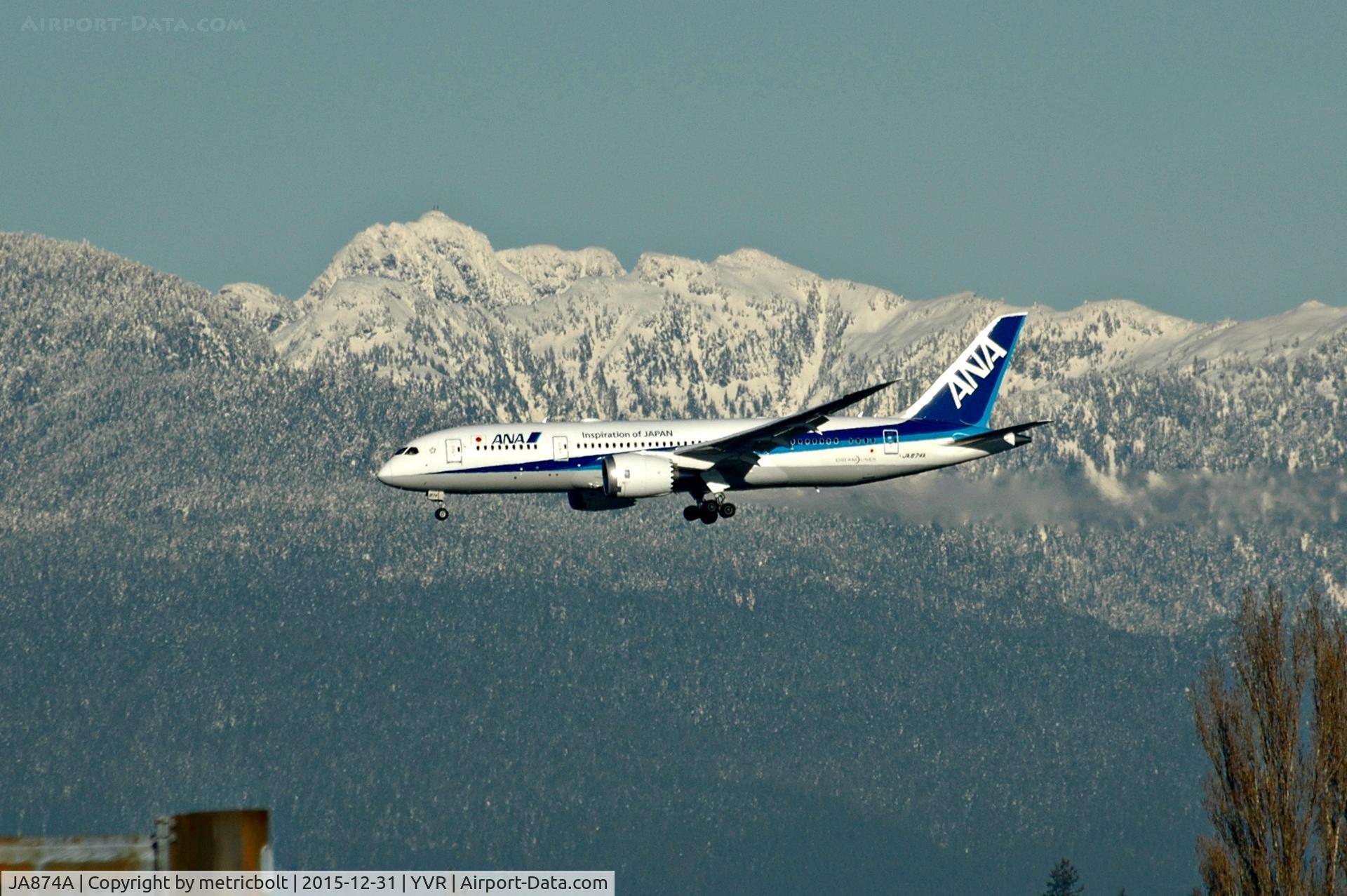 JA874A, 2015 Boeing 787-8 Dreamliner C/N 34503, Arriving as NH116