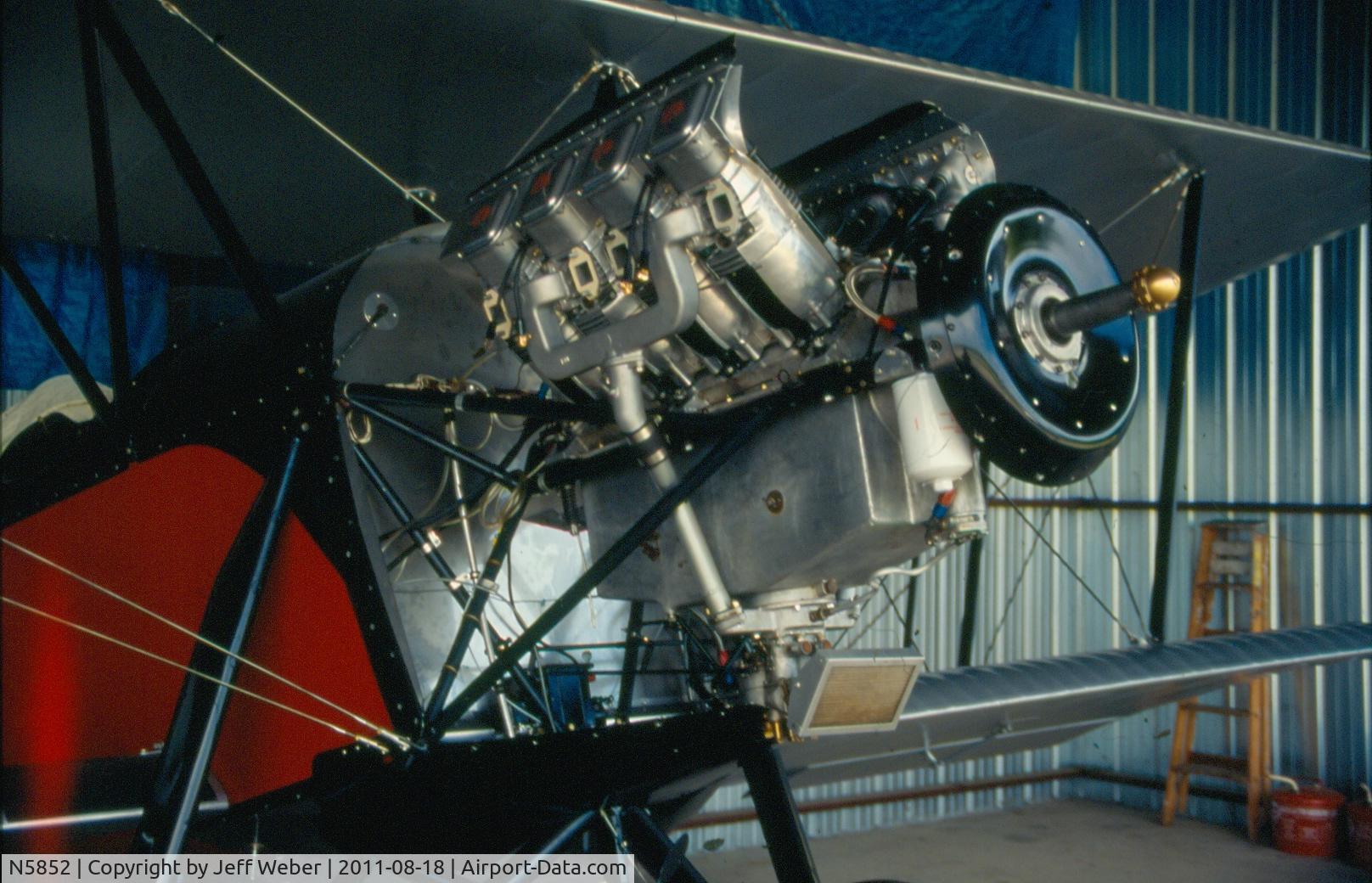 N5852, 1928 Waco GXE C/N 1586, TANK engine installed on N5852 @ Rochester NH